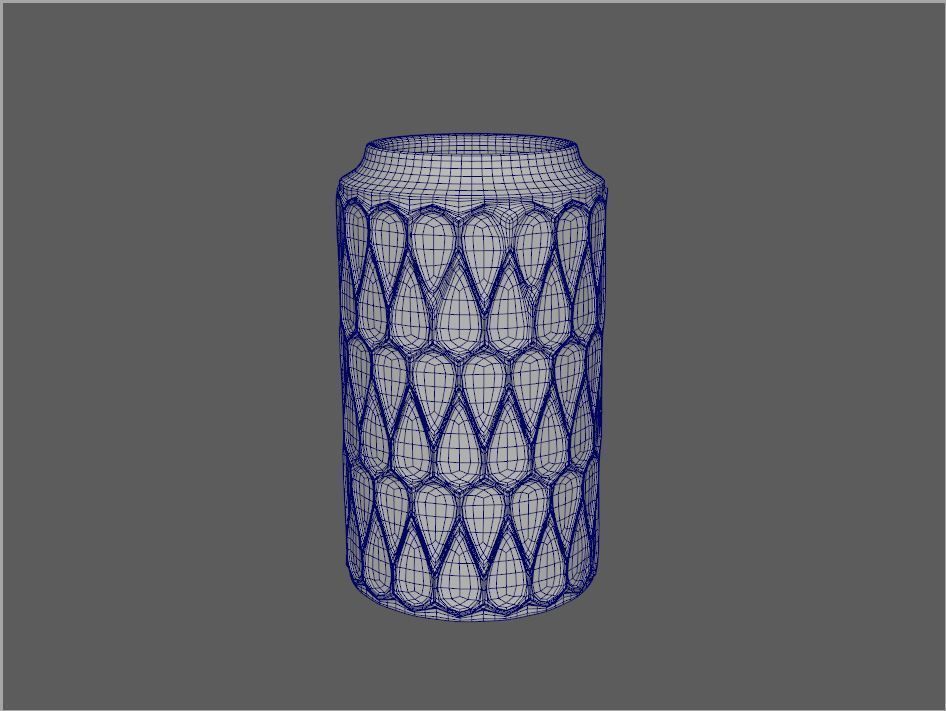 Deco Vase Lara 3D model_1
