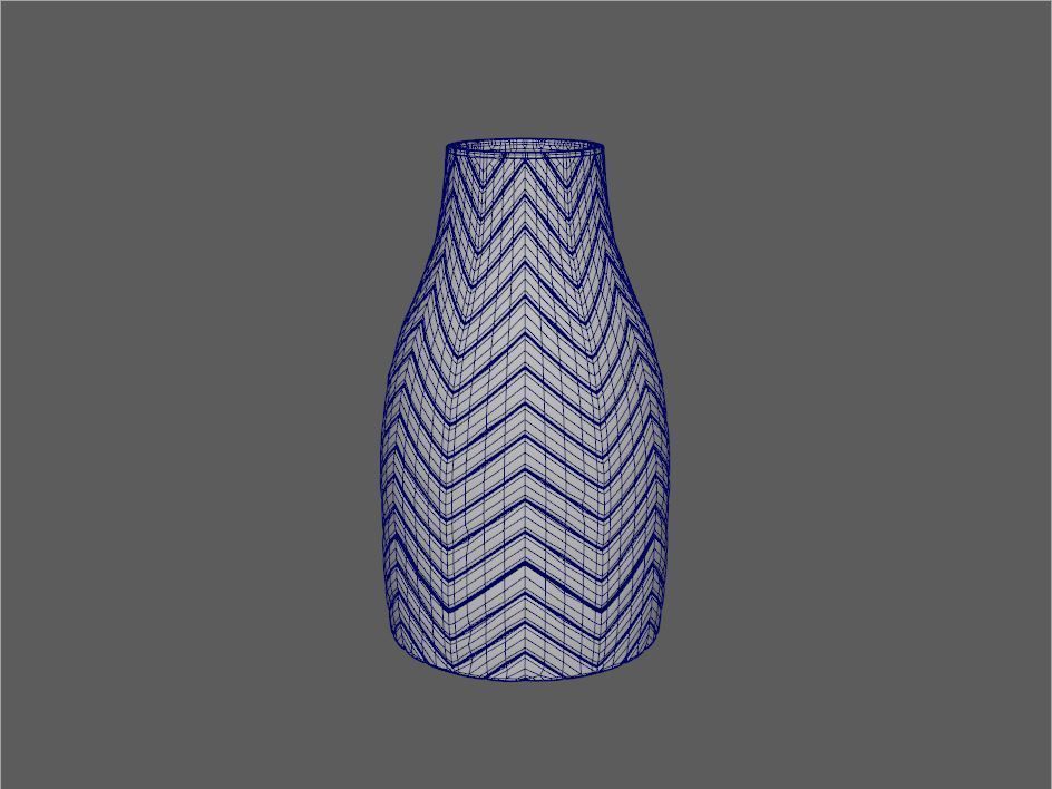 Deco Vase Laura 3D model_1
