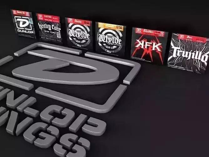 Dunlop String boxes Free 3D model
