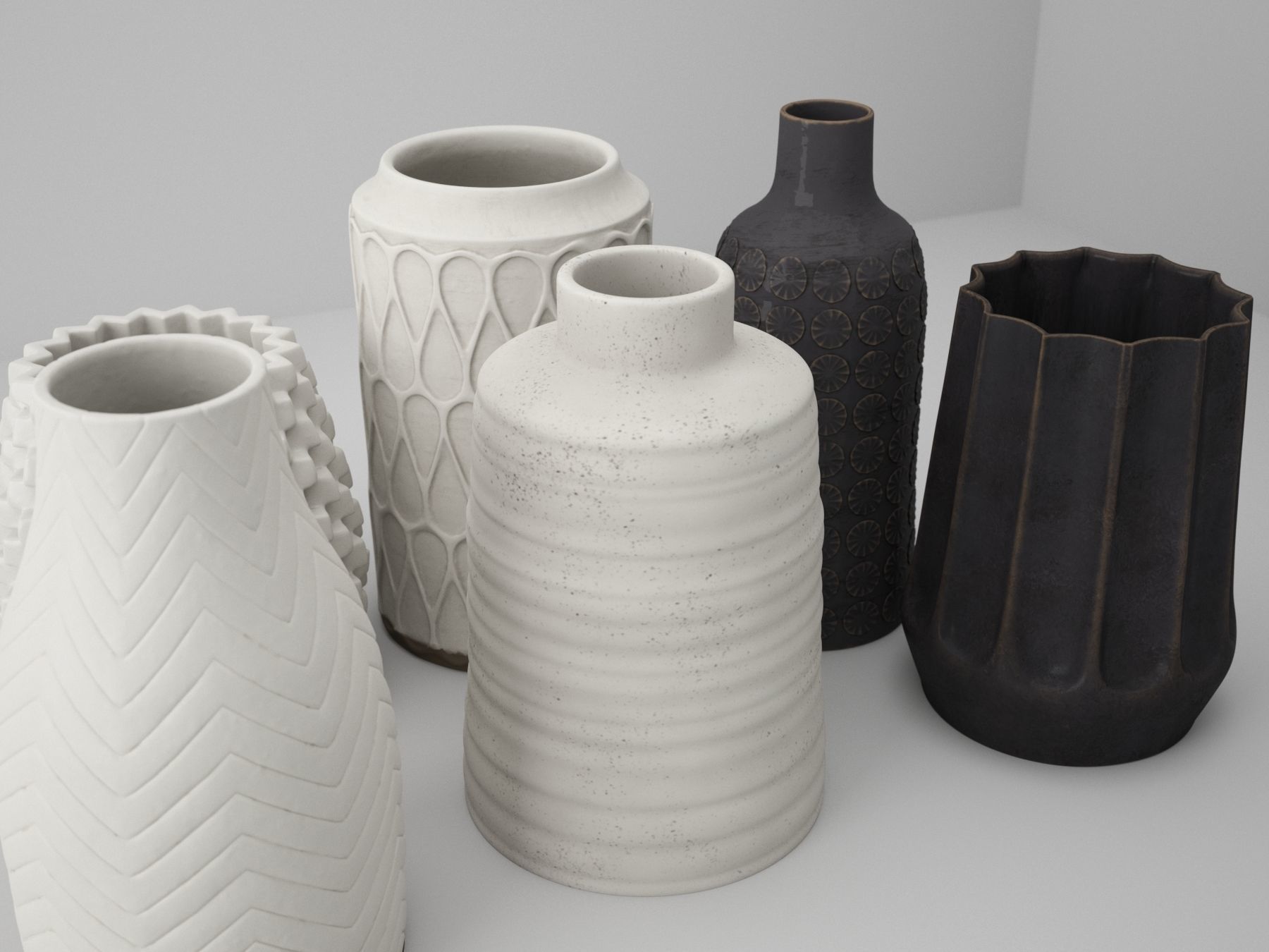 Deco Vase Tara 3D model_5