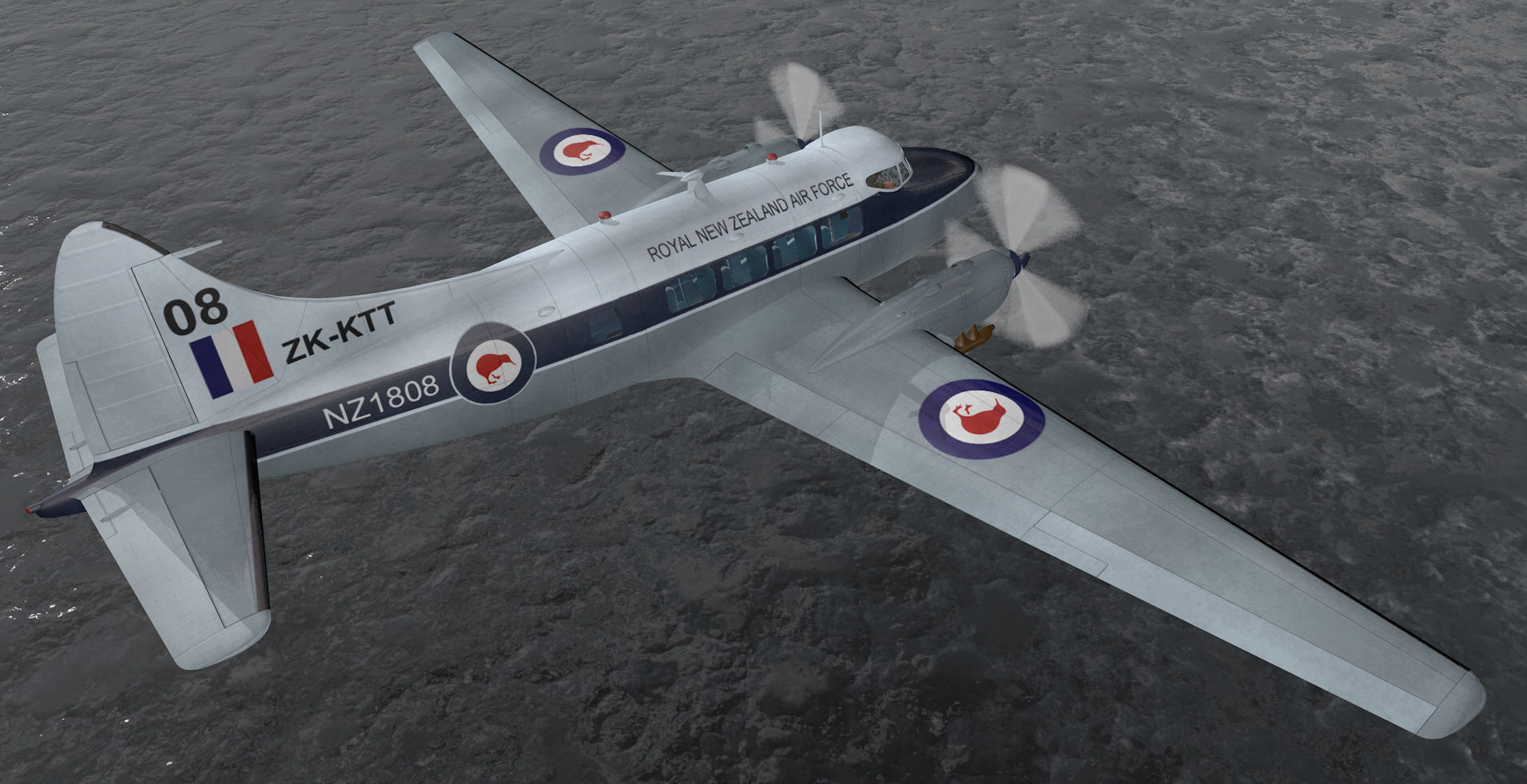 De Havilland DH-104 Dove 3D model_8