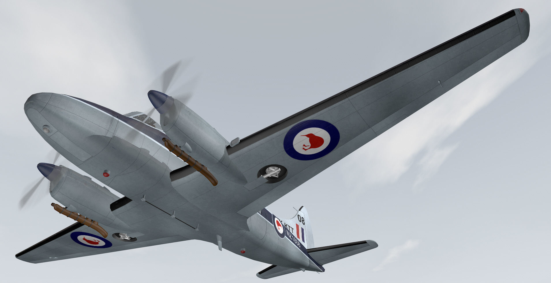 De Havilland DH-104 Dove 3D model_11