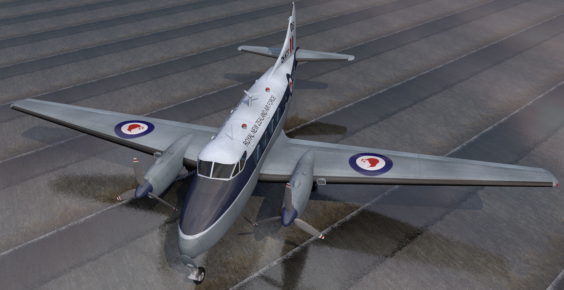 De Havilland DH-104 Dove 3D model_6