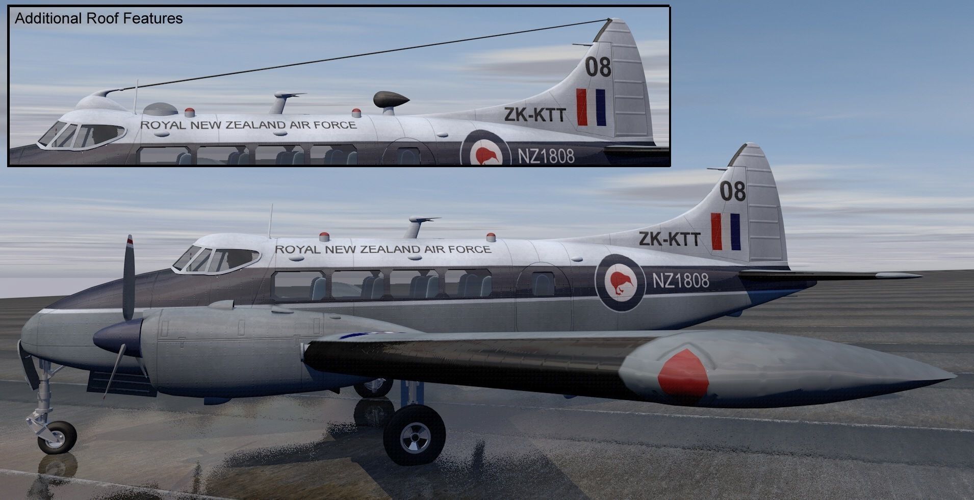 De Havilland DH-104 Dove 3D model_4