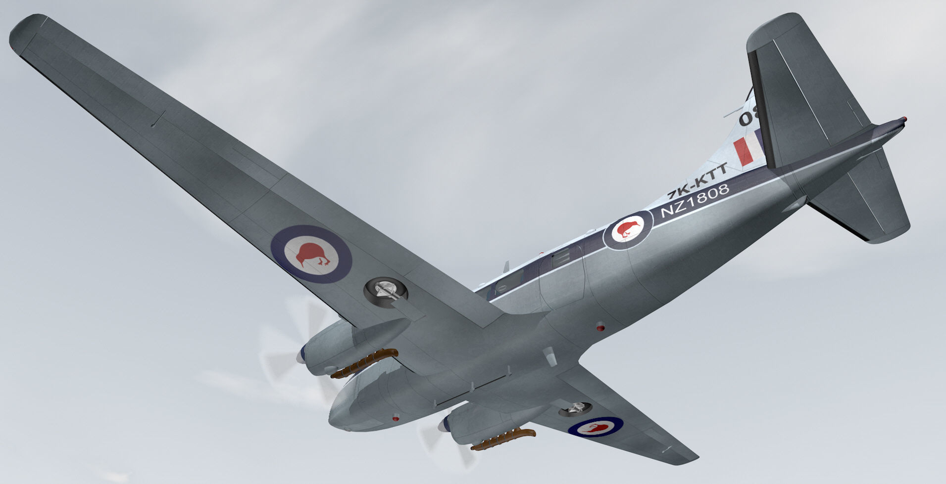 De Havilland DH-104 Dove 3D model_10