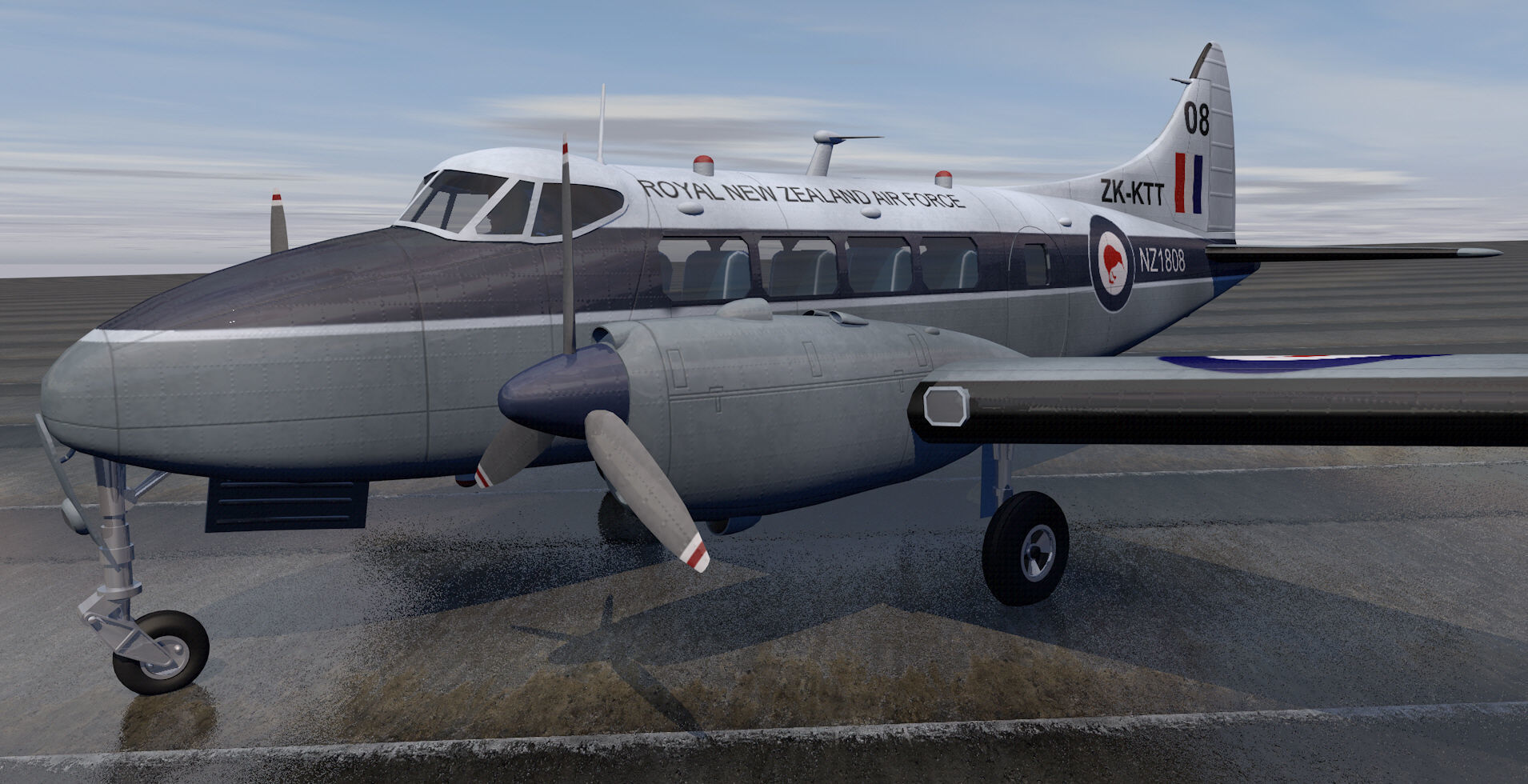 De Havilland DH-104 Dove 3D model_2