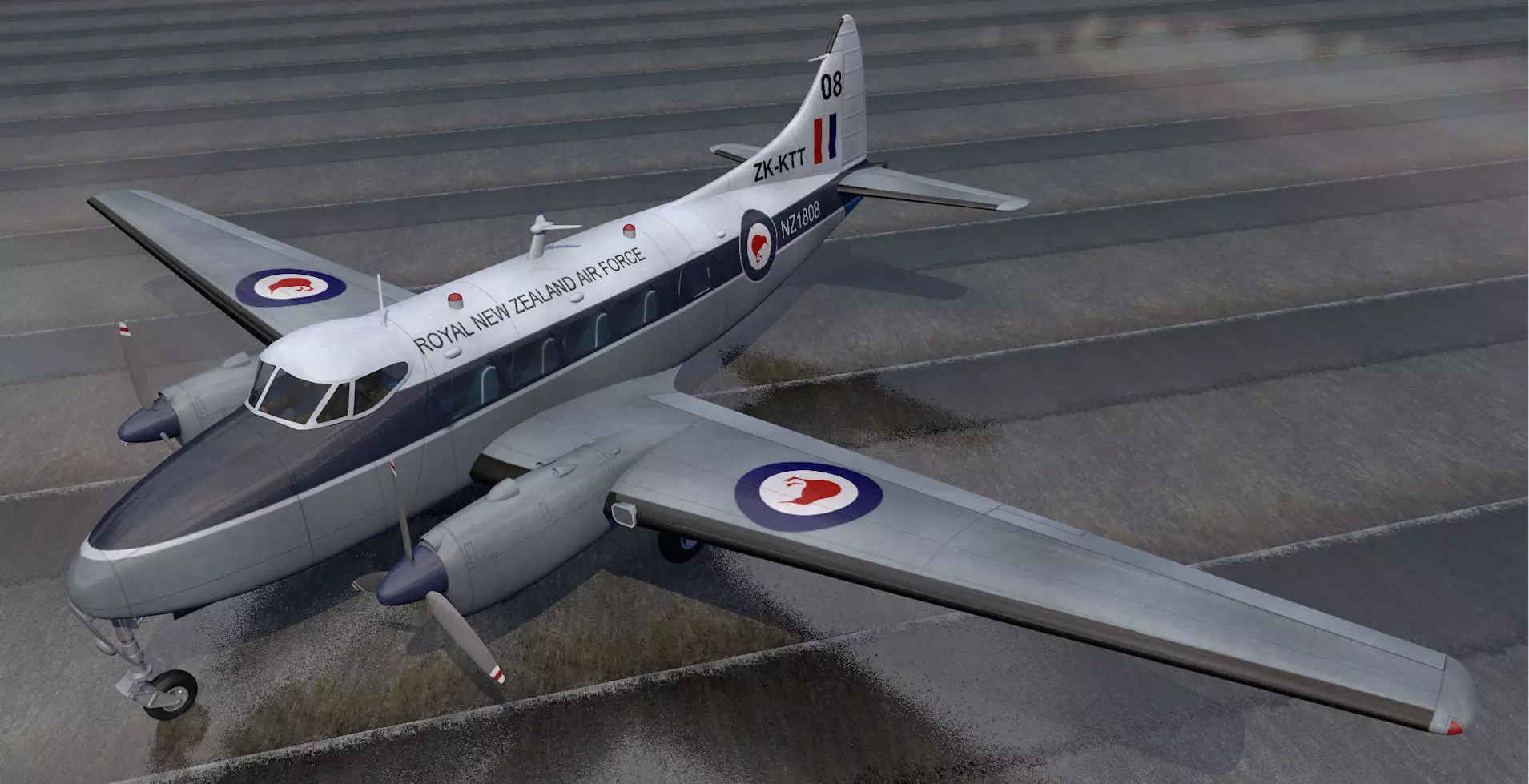De Havilland DH-104 Dove 3D model_0