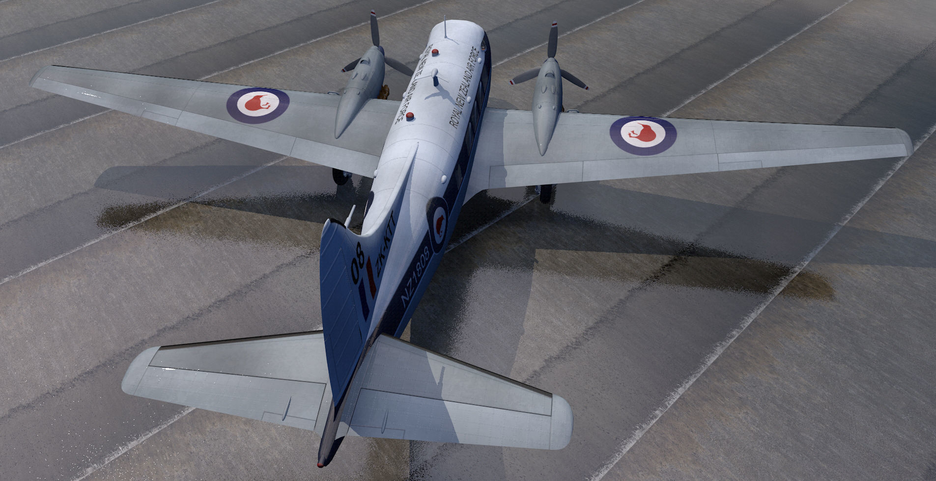 De Havilland DH-104 Dove 3D model_5