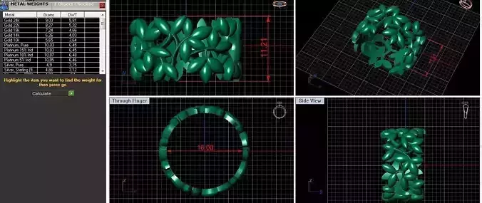 Ring twigs Free 3D print model