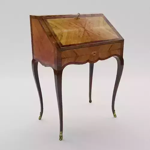 Small lady secretaire of Louis XVI - France - 18th century 3D model