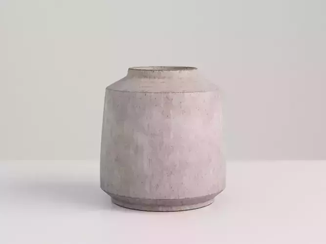 Vase Hare Fur 3D model