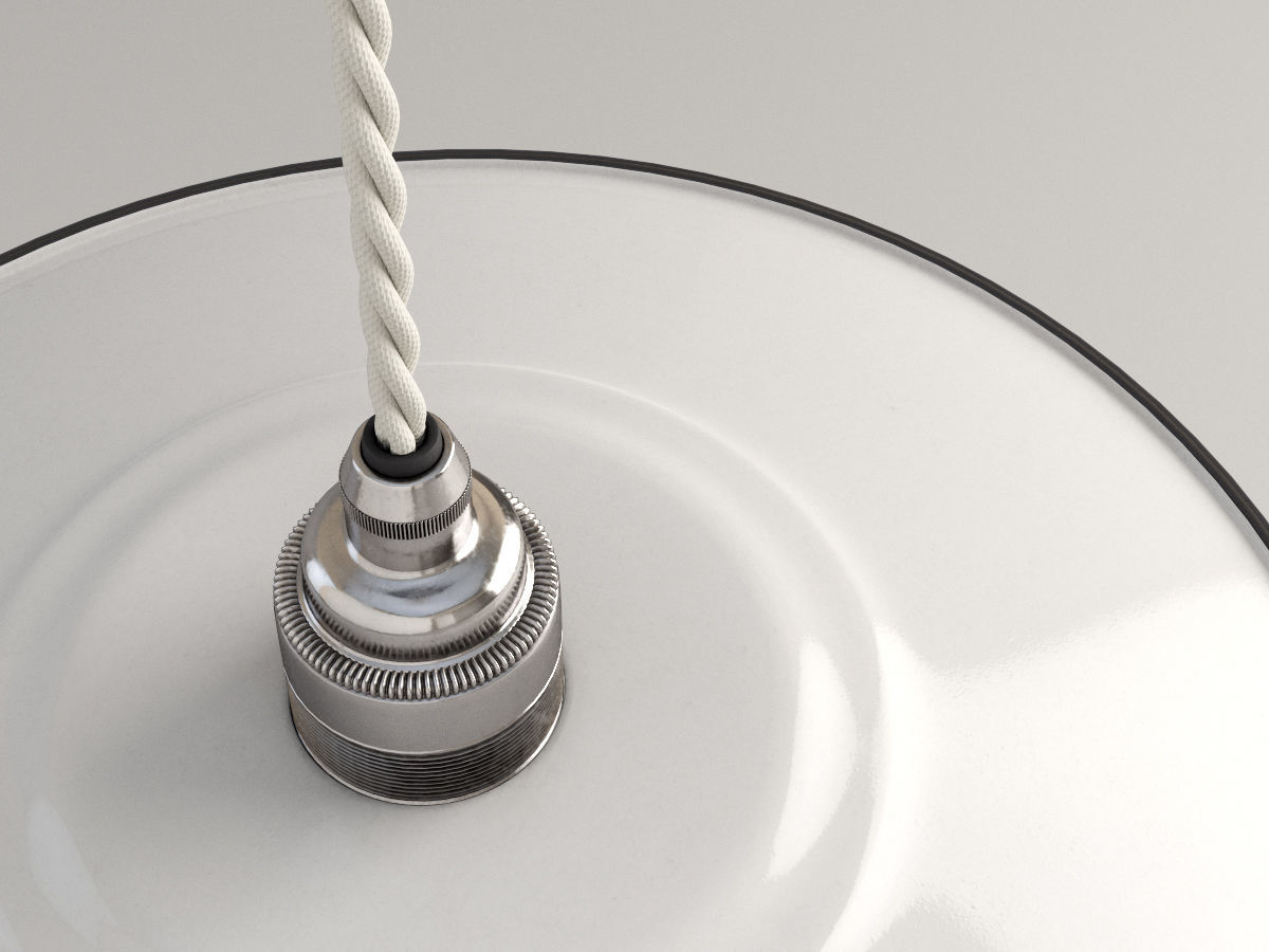 Pendant Lamp Enamel 3D model_1