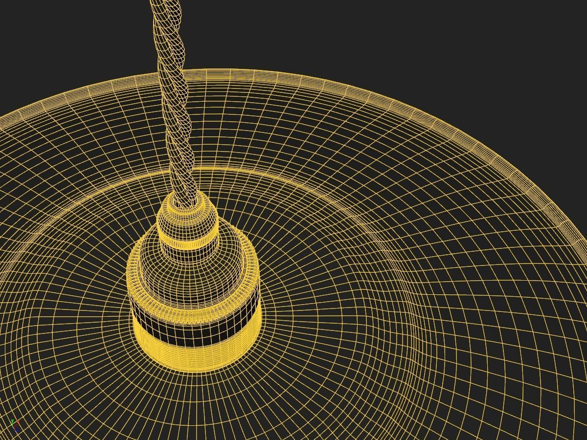 Pendant Lamp Enamel 3D model_4