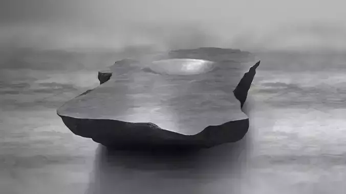 Rock Stone Obelisk Table 3D Model Low-poly 3D model