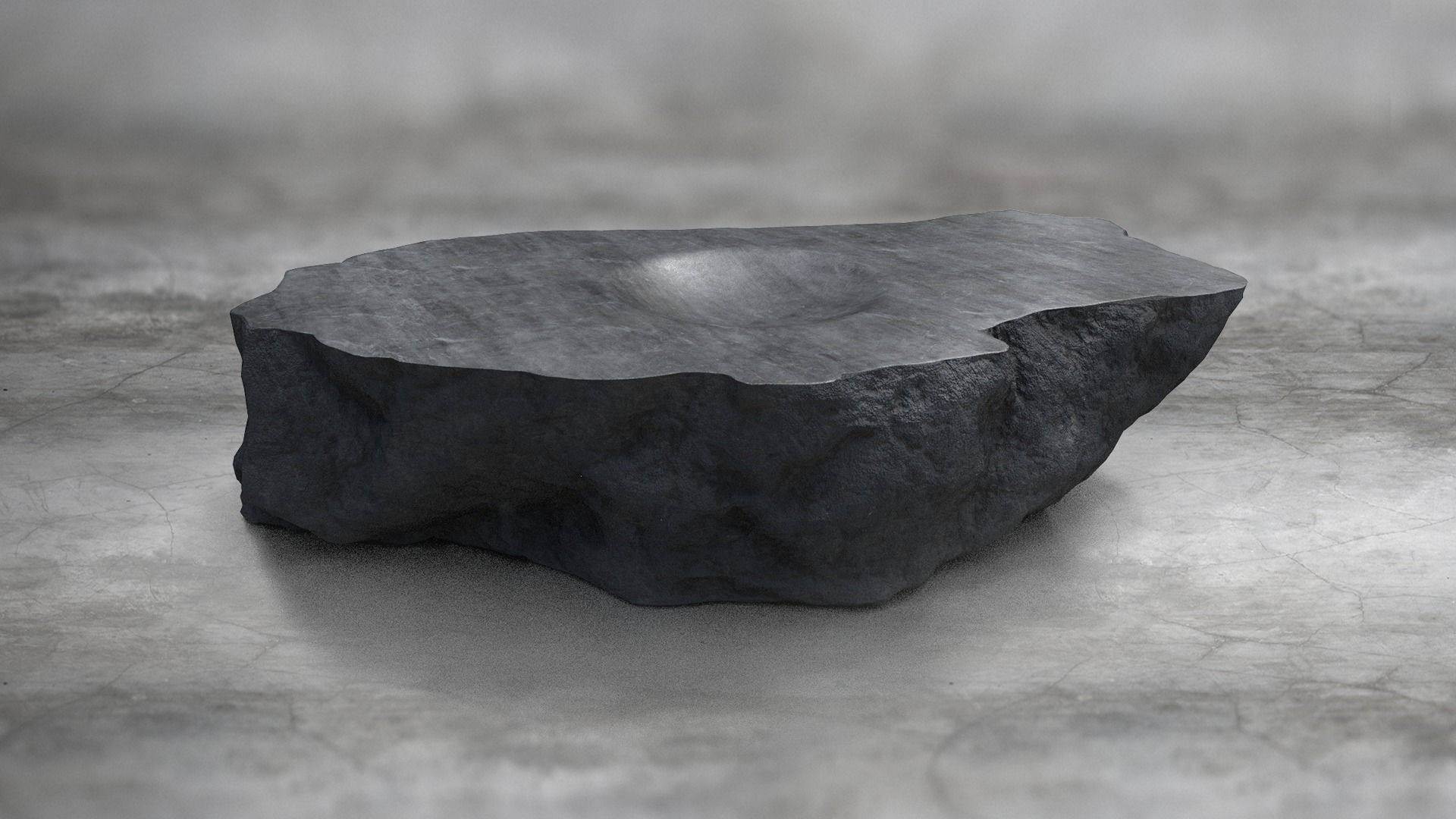 Rock Stone Obelisk Table 3D Model Low-poly 3D model_1