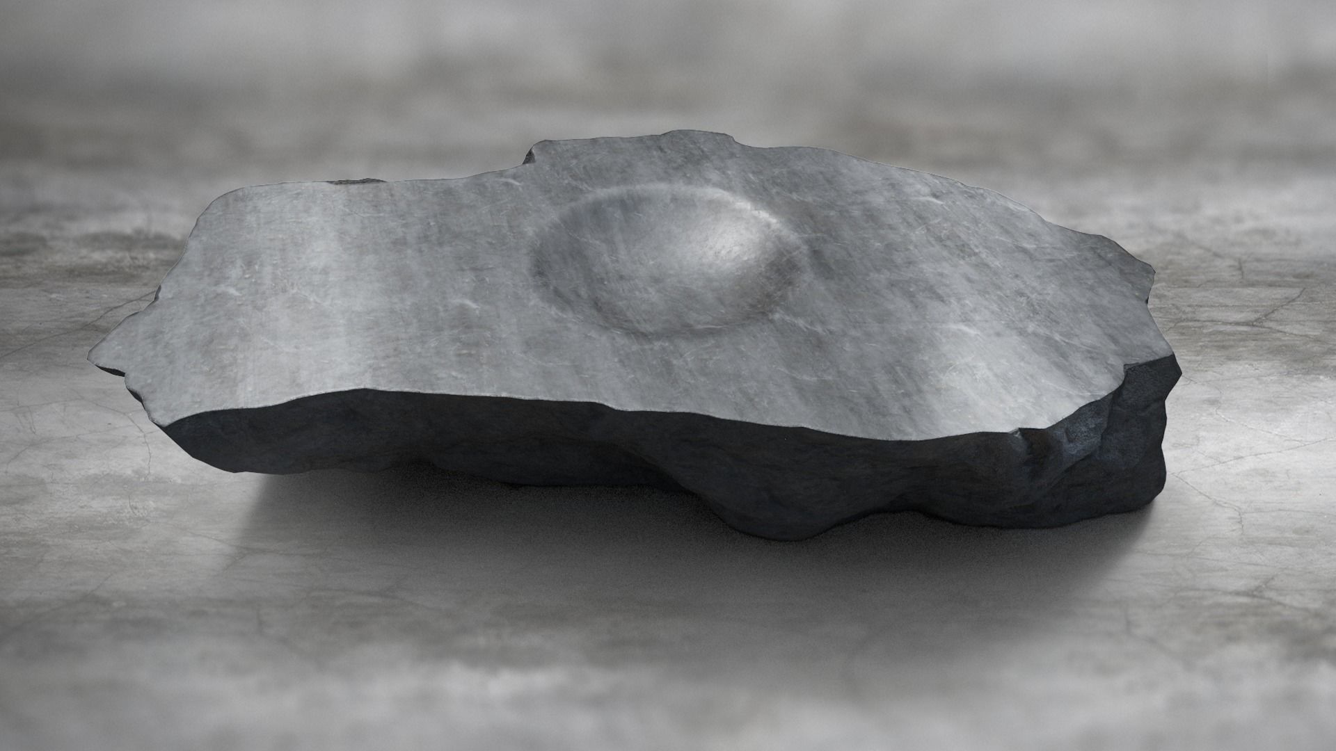 Rock Stone Obelisk Table 3D Model Low-poly 3D model_2