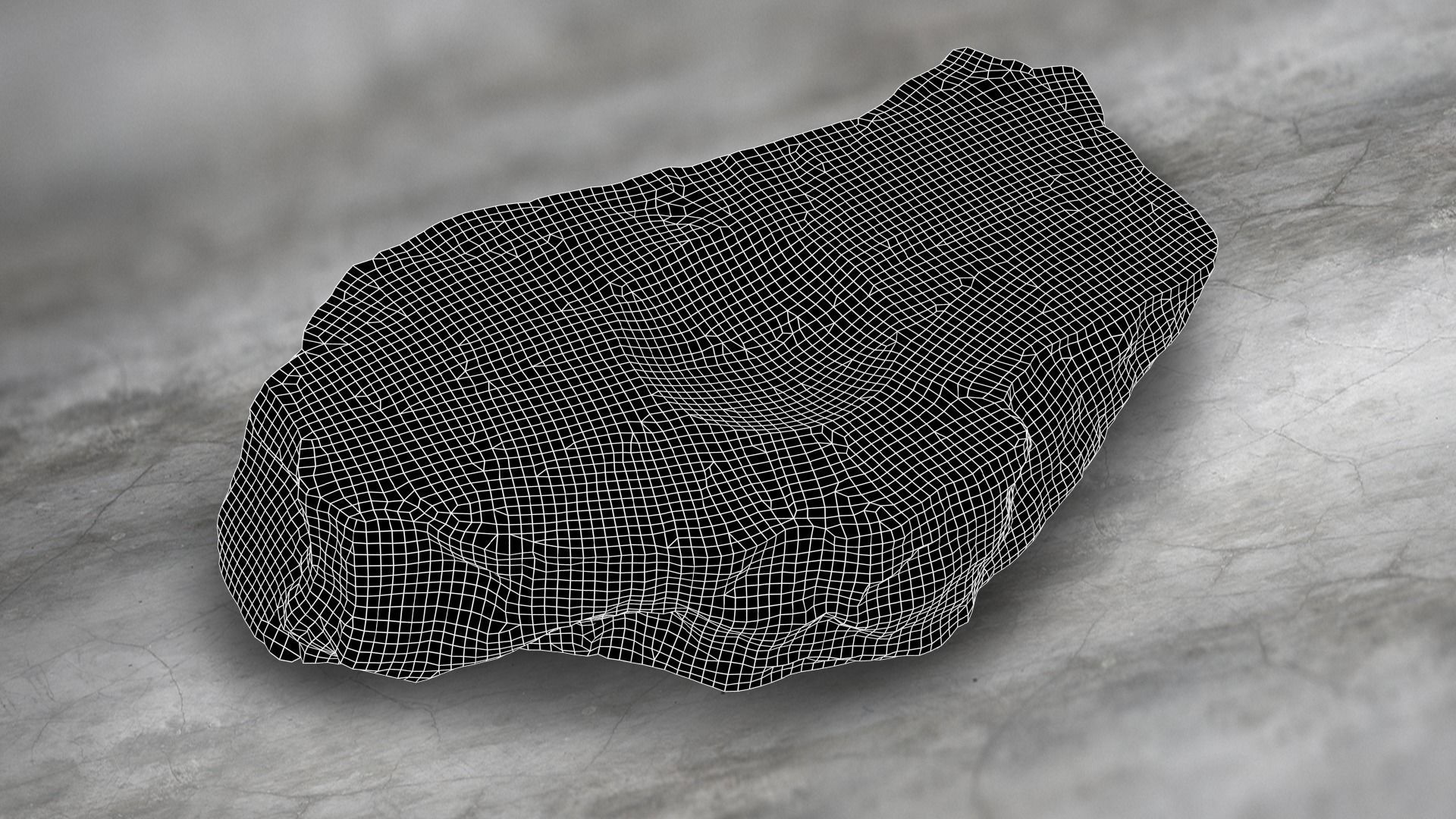 Rock Stone Obelisk Table 3D Model Low-poly 3D model_4