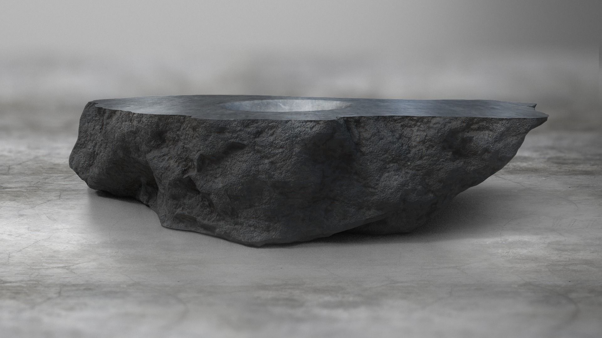 Rock Stone Obelisk Table 3D Model Low-poly 3D model_3