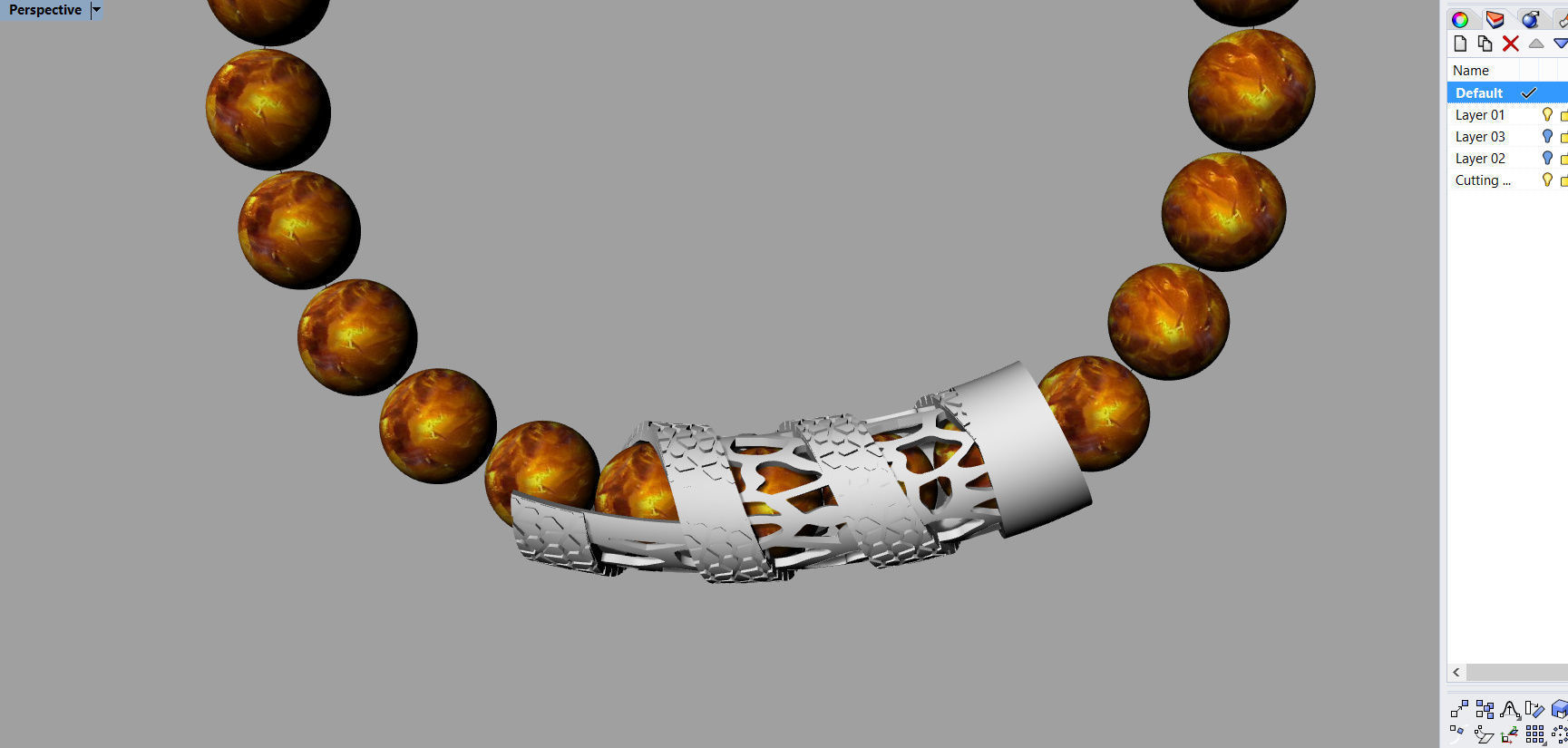 BRACELET WITH STONES  3D print model_6