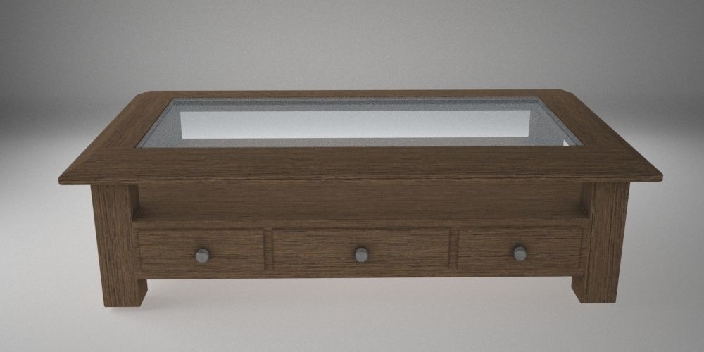 low table Free low-poly 3D model_1