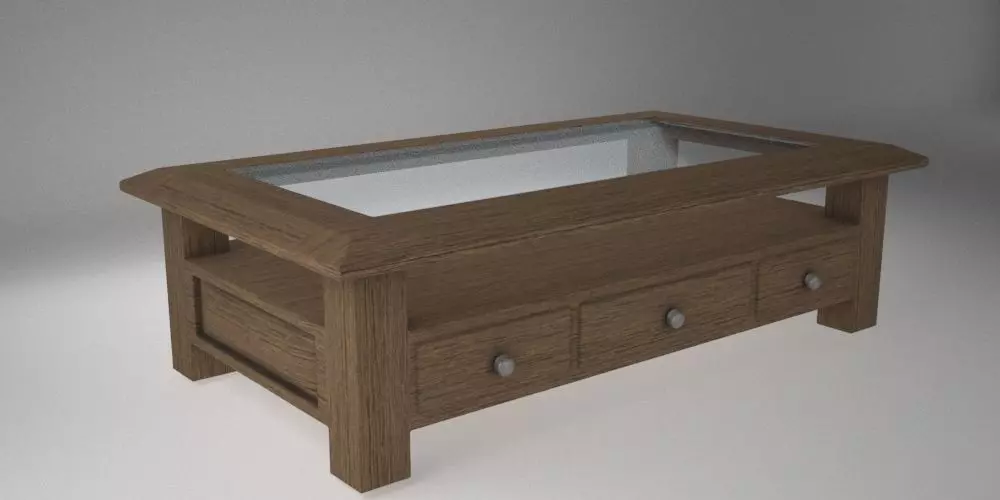 low table Free low-poly 3D model_0