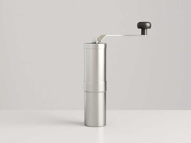 Coffee Grinder Brushed Metal 3D model