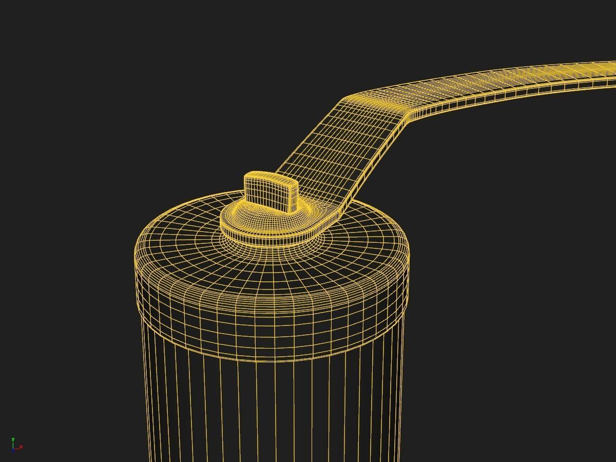 Coffee Grinder Brushed Metal 3D model_4