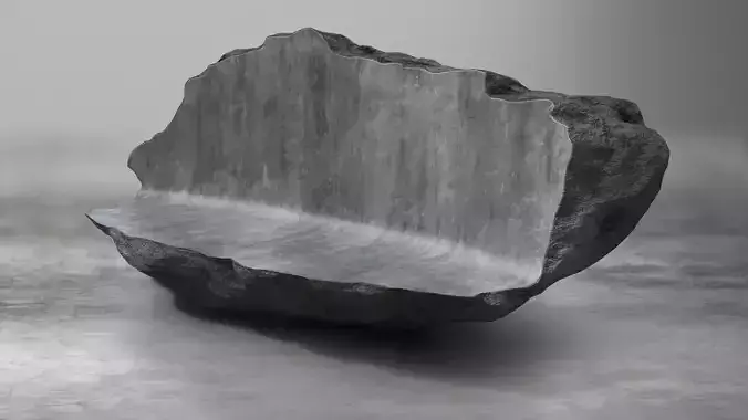 Rock Stone Obelisk Sofa Couch 3D Model Low-poly 3D model