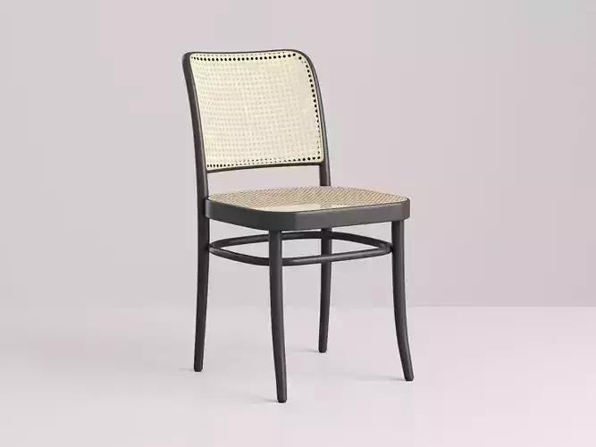 Chair Rattan Black 3D model