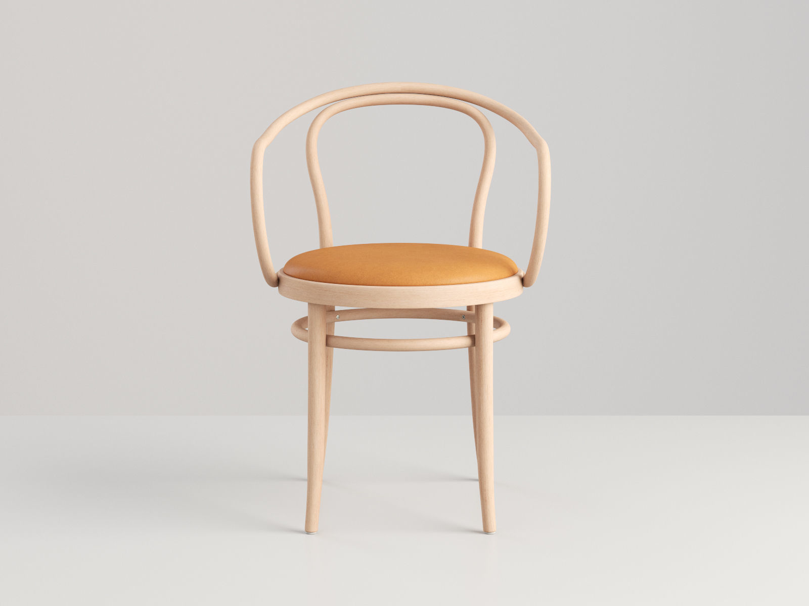 Chair Bentwood Raw 3D model_3