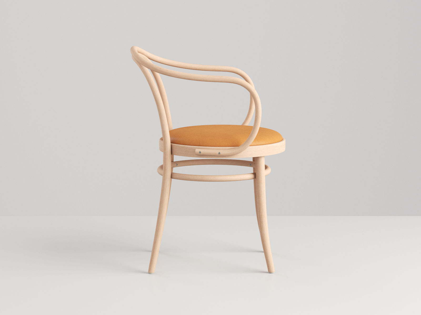 Chair Bentwood Raw 3D model_4