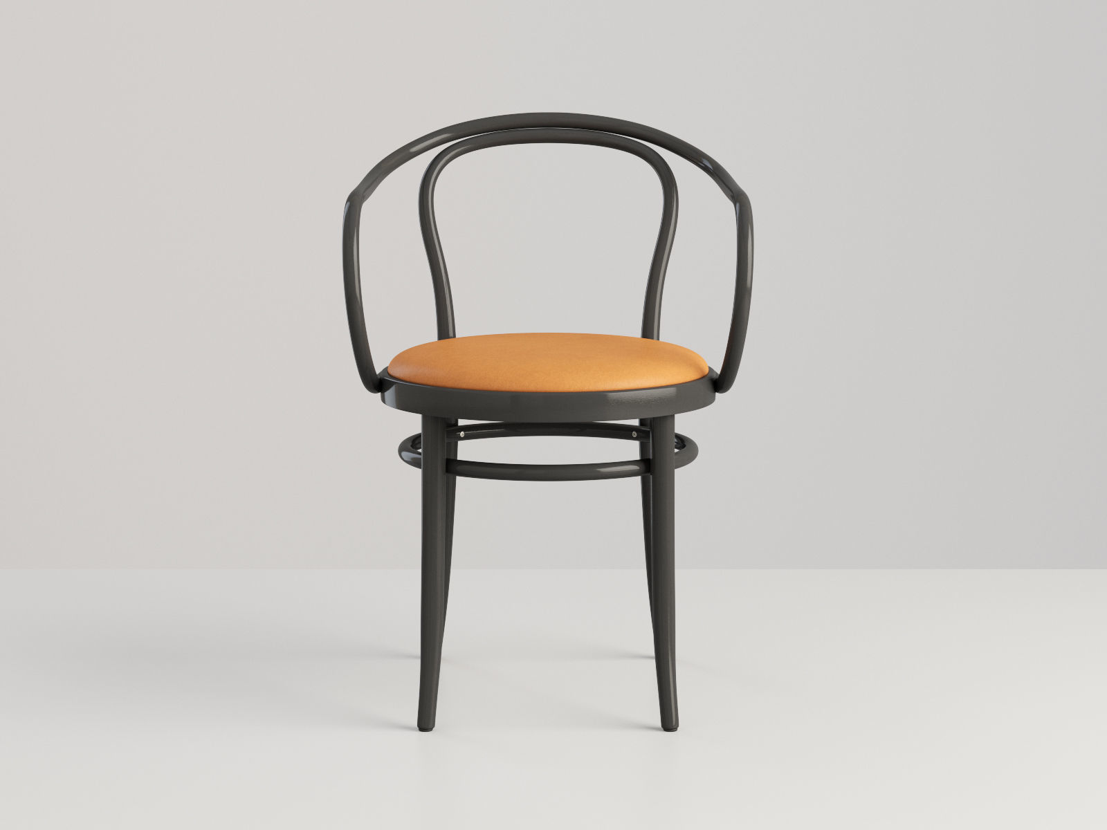 Chair Bentwood Black 3D model_3