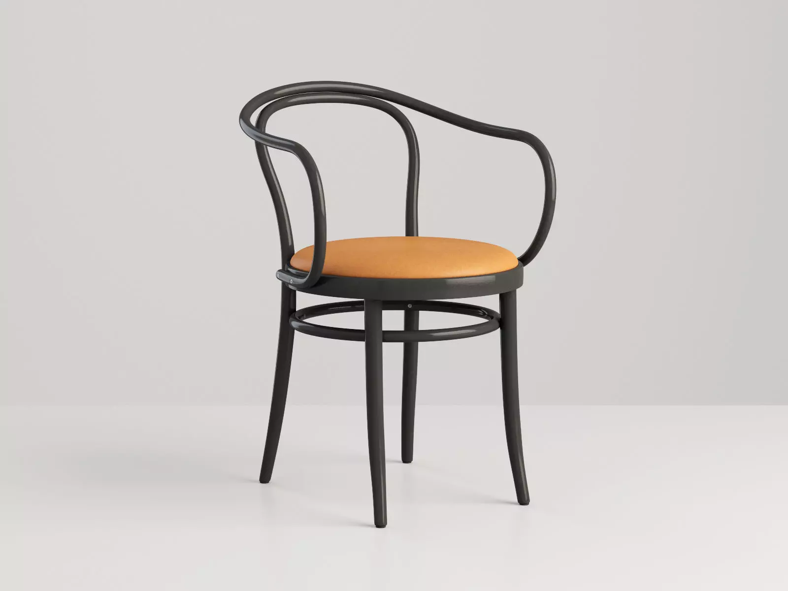 Chair Bentwood Black 3D model_0
