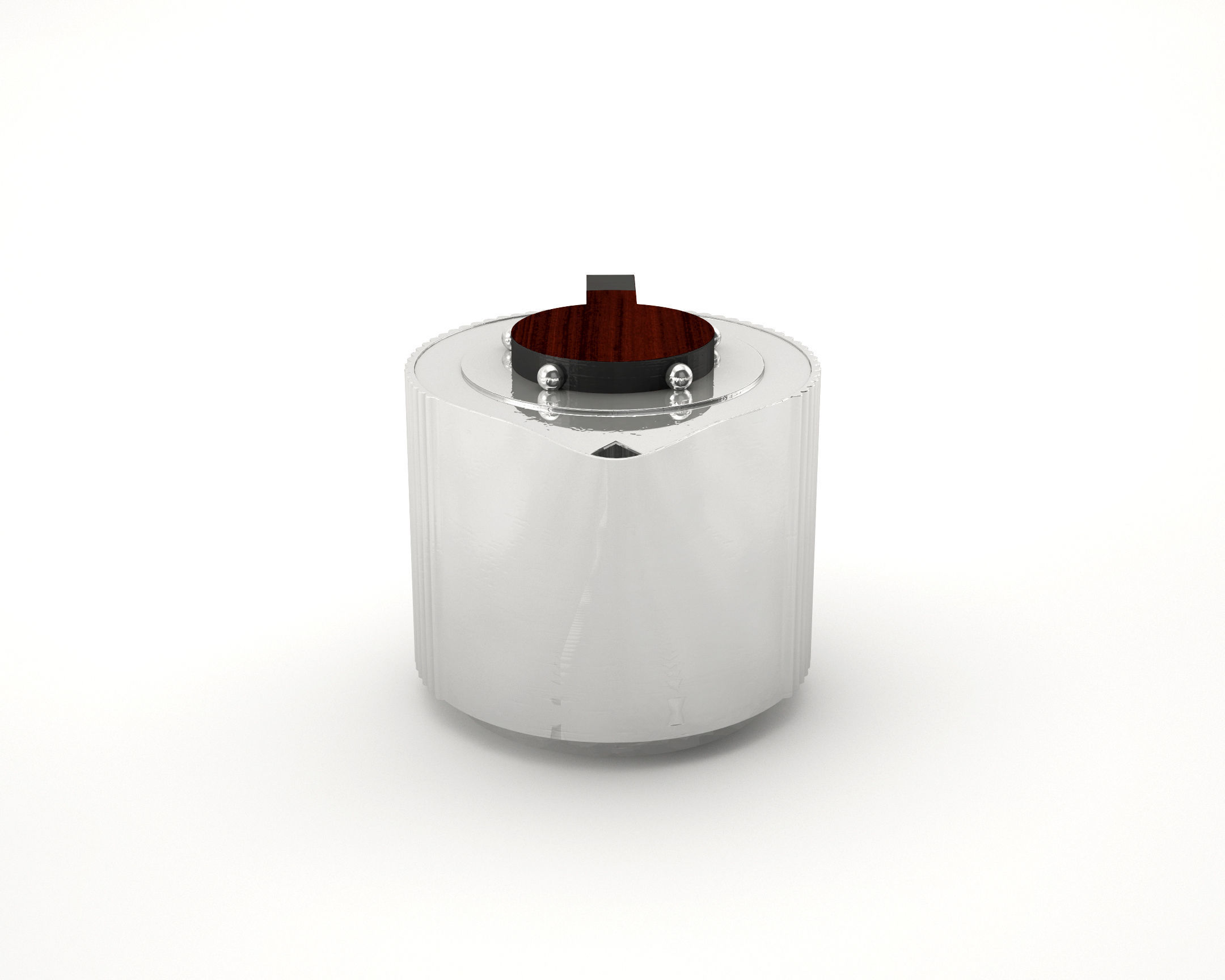 TEAPOT 1930 ART DECO Low-poly 3D model_3