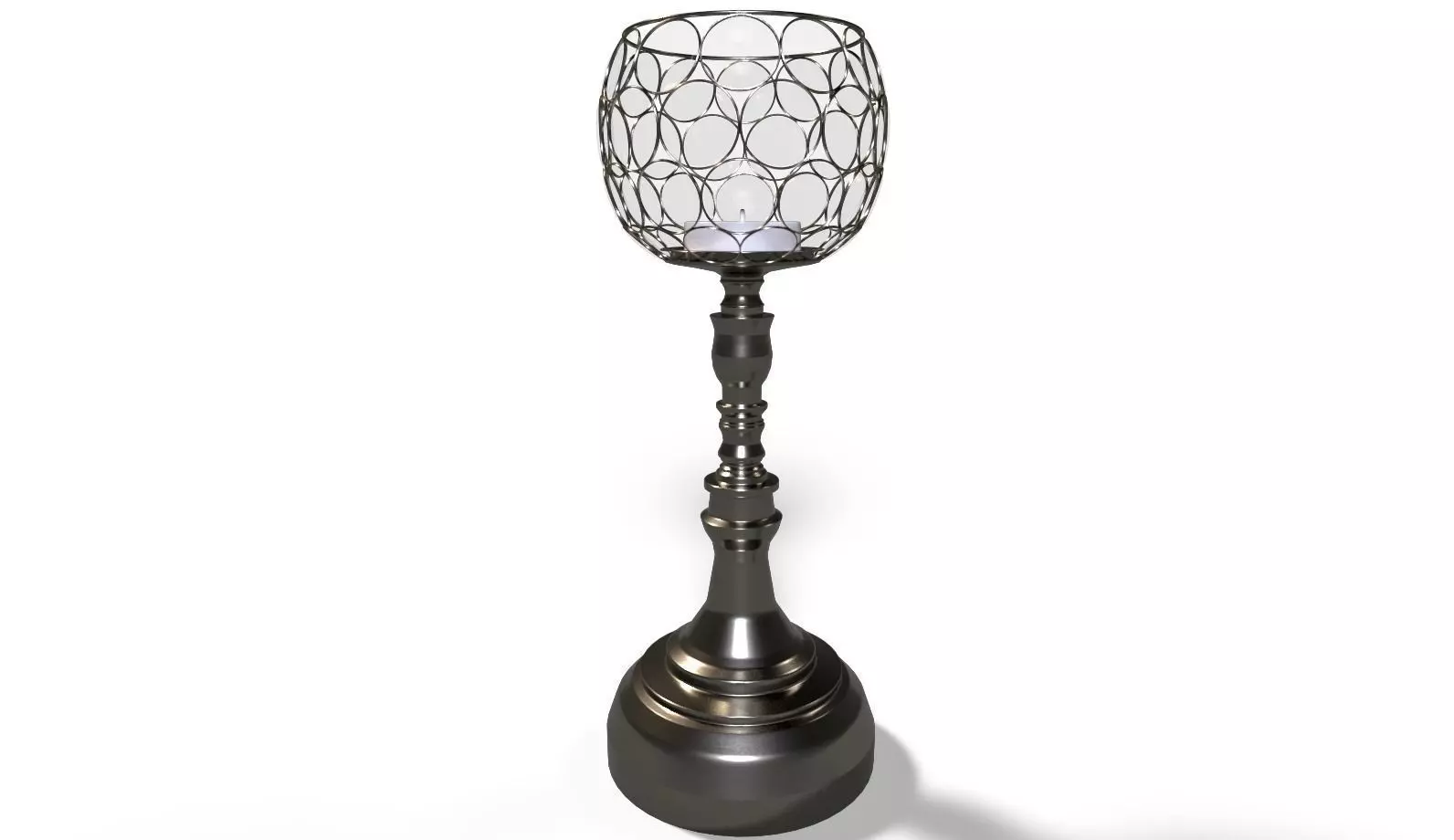 Decorative Candle holder 3D model_0