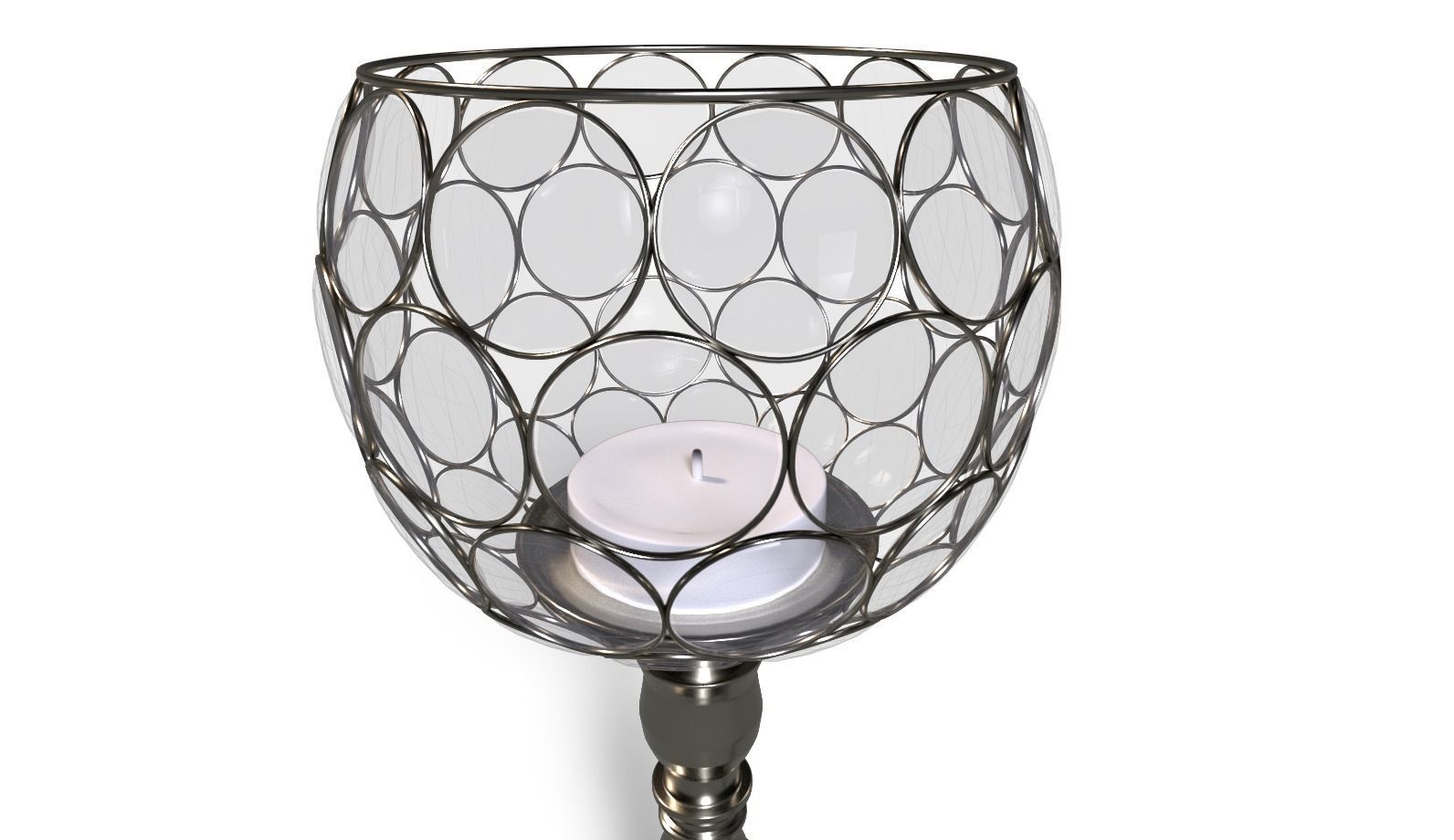 Decorative Candle holder 3D model_1