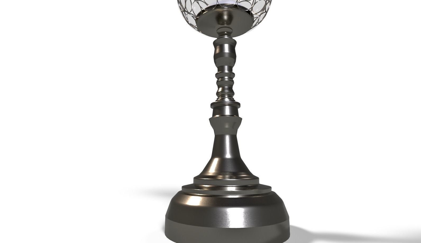 Decorative Candle holder 3D model_2