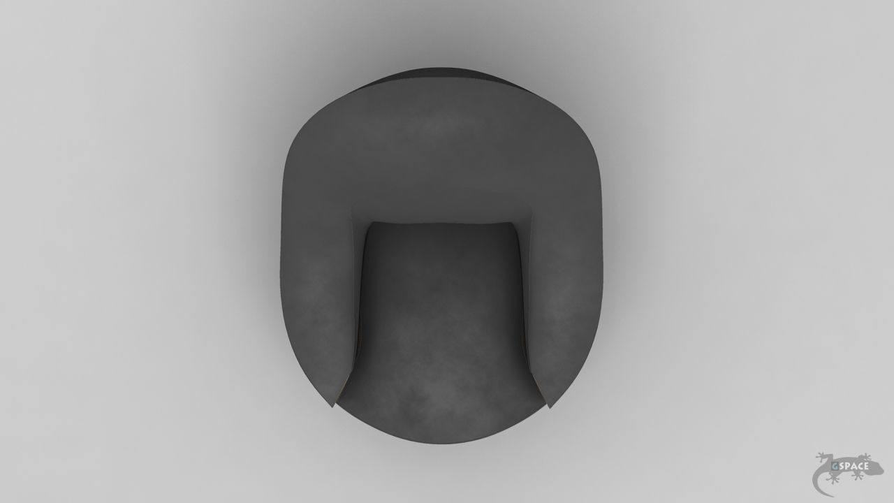 armchairShelf swivel chair 3D model_3