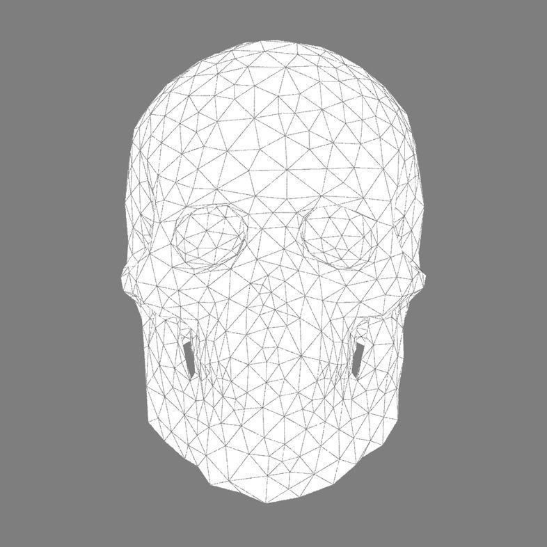 Abstract skull 3D print model_4