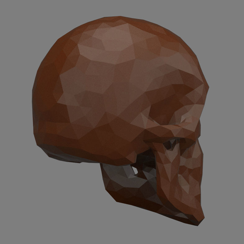 Abstract skull 3D print model_3