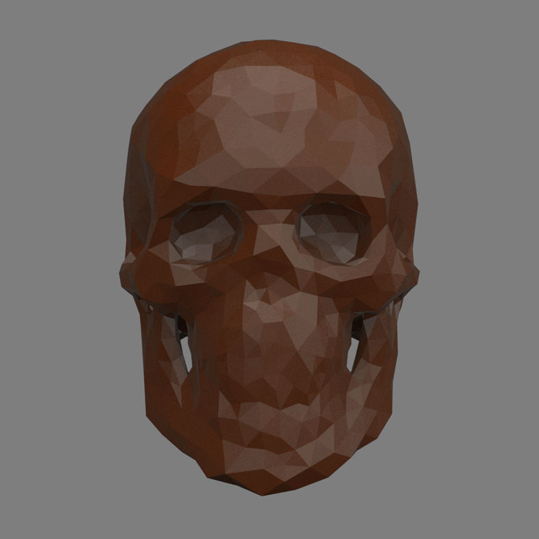 Abstract skull 3D print model_1