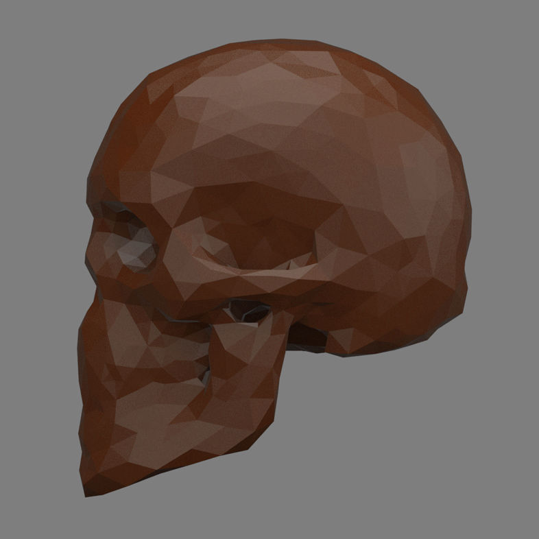 Abstract skull 3D print model_2