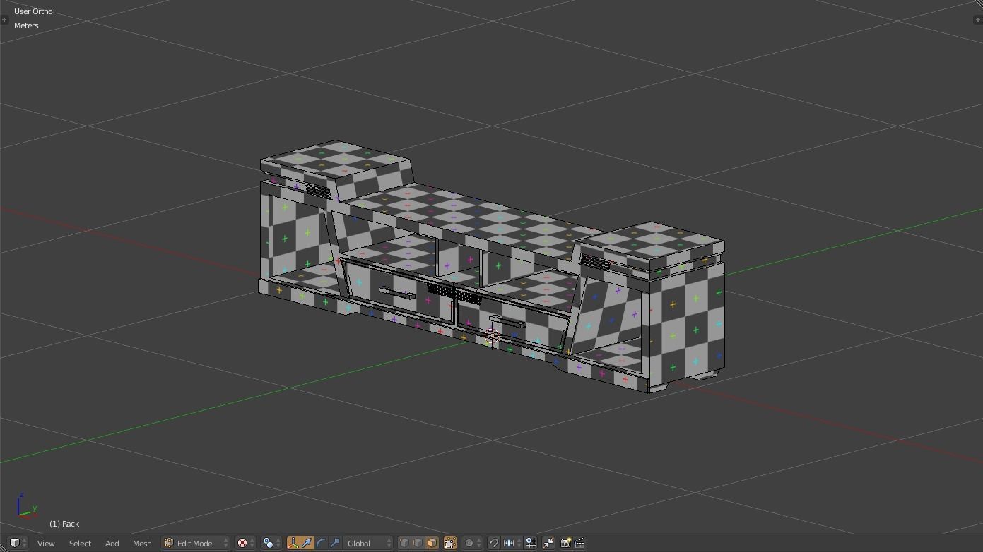 Rack Modern Free low-poly 3D model_10