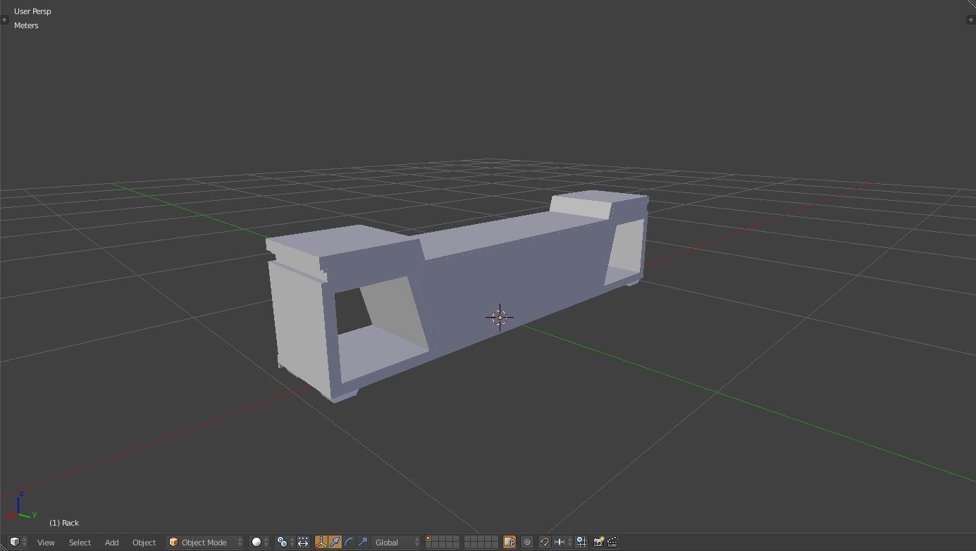 Rack Modern Free low-poly 3D model_5
