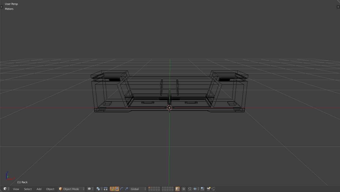 Rack Modern Free low-poly 3D model_2