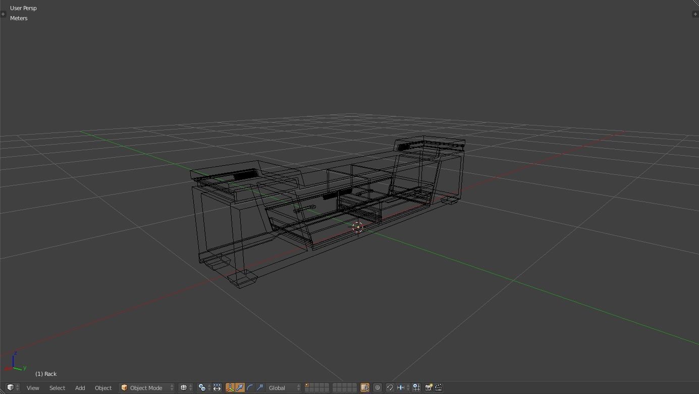 Rack Modern Free low-poly 3D model_6