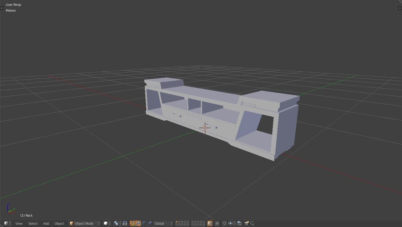 Rack Modern Free low-poly 3D model_3