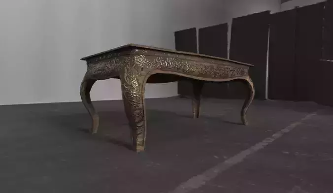 Ornate Table Low-poly 3D model