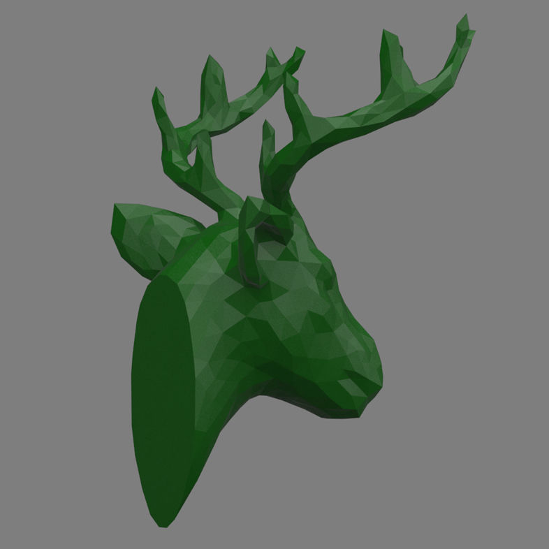 deer head 3D print model_3