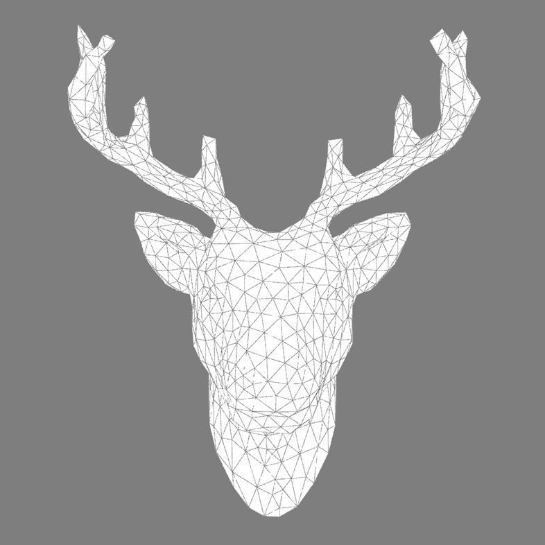 deer head 3D print model_7